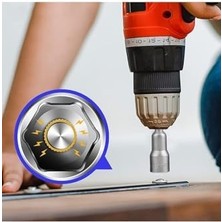Aesco Somun Sökücü Lokma Seti 1/4"vidalı Metrik Adaptör Matkap Ucu 5 Ila 13MM Altıgen Şaft 9 Parça