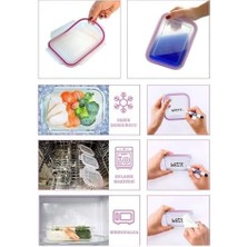 Aesco Glasslock RP535 Kare Cam Saklama Kabı, Şeffaf, 2600 ml