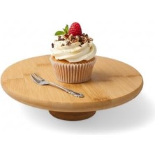 Aesco Ayaklı Yüksek Bambu Sunum Tabağı | Yükseltici Ayaklı Bambu Sunum Tepsisi – Doğal, Şık ve Dayanıklı (28CM*28CM*6CM)