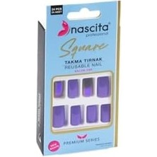 Aesco 24'lü Square Renkli Takma Tırnak - 163