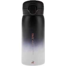 Aesco Skyfall Çelik Sızdırmaz Siyah Termos 350 ml