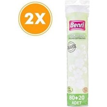 Benri Organik Makyaj Temizleme Pamuğu 100LÜ X2