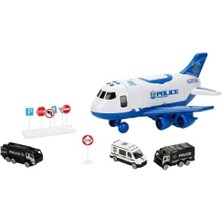 Aesco Garaj Set Uçak 3 Araba Ses/ışık