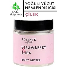 Aesco Polente Natural - Çilek & Shea Body Butter/yoğun Vücut Nemlendiricisi (100 Ml)