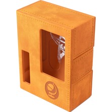 Aesco Gamegenic Arkham Horror Investigator Tome - Arkham Korku Için Premium Güverte Kutusu: Kart Oyunu, Tam Araştırmacı Güverte Tutar, Arayıcı - Turuncu Renk, Made