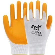 Aesco Beybi Pn3 Polyester Örme Yarı Nitril Kaplı Iş Eldiveni 10 Beden 12 Çift