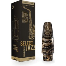 D'addario Woodwinds MJS-D8M-MB Select Jazz Alto Saksafon Beki (D8M Marble) | Ebonit Mermer Desenli Caz Tonu