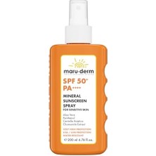 Aesco Spf 50+ Hassas Ciltler Için Mineral Vücut Güneş Kremi Spreyi 200 ml