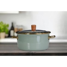 Aesco Pr Soft Green Kızartma Tenceresi 22 cm