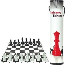 Aesco Ucuz Karton Rulo Pratik Satranç Takımı