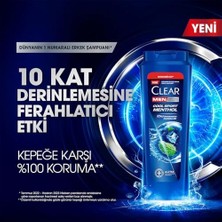 Aesco Clear Men Erkek Şampuan Cool Sport Menthol Kepeğe Karşı Etkili 600 ml