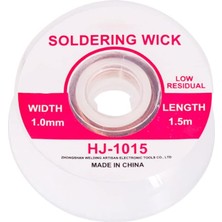 Aesco HJ-1015 Bakır 1 mm 1.5 Metre Lehim Alma Teli