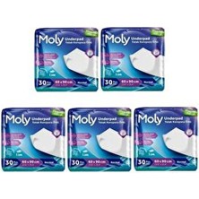Moly Yatak Koruyucu Örtü 60X90 cm 30'lu X5 Antialerjik ve Kolay Temizlenir Özellikte