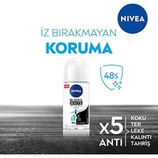 Aesco Kadın  Deodorant Black & White Invisible Pure 48 Saat Anti-Perspirant Koruma (50 Ml)