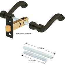 Aesco Security E 2666 Fransız Kolonyal Kapı Kolları, Ağır Döküm Tasarım, Klasik Bronz Kaplama, 1/4 Inç Tahrik Sistemi Kullanımı, (1 Set)