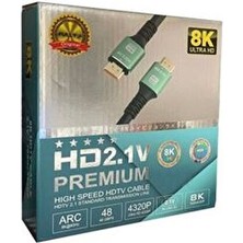 Fully 8k Ultra HD2.1V Premıum Yüksek Hız HDMI Kablo 10 Metre