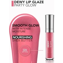 Aesco Dewy Lip Glaze Parlak & Dolgun Görünüm Veren Yapışmayan Dudak Parlatıcısı 026 Party Glow