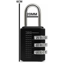 Aesco 3 Haneli Şifreli Asma Kilit – Dayanıklı Metal Kombinasyon Kilidi, Bavul, Valiz, Spor Çantası, Okul ve Spor Dolabı Için Güvenlik Kilidi, Seyahat ve Günlük Kullanım Için Ideal