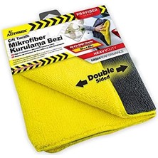 Aesco Çift Taraflı Profesyonel Mikrofiber Bez 50X40 cm | Araç ve Ev Için Etkili Temizlik