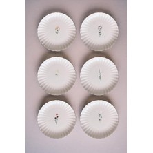 Aesco Porselen Tiny 6 Parça 21 cm Pasta Takımı