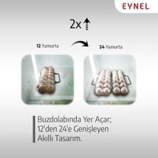 Aesco Saplı 12'li Yumurta Taşıma Kutusu, Plastik Buzdolabı Için Yumurtalık Pikniklik Pratik Yumurta Taşıma Kabı (Şeffaf, 1 Adet)