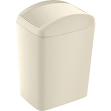 Aesco Soft Çöp Kutusu Döner Kapak 20 Lt Latte