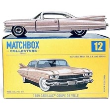Aesco Matchbox Araçlar 1959 Cadıllac Coupe De Vılle GBJ48 - JCL29