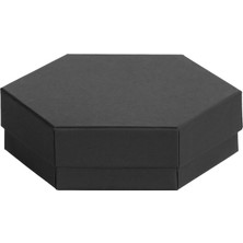 Ambalaj Pazarı Altıgen Mukavva Kutu (Siyah)