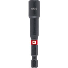 Aesco Orijinal Manyetik Tutucu, 1/4" E 6,3 Gövde, 6 mm (Krom Vanadyum, Torsiyon Bölgesi, Sürekli Mıknatıs, Kırmızı Renk Halkası) - 49135205