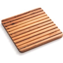 Aesco Trivet, 2'li Set Akasya Ahşap Bulaşıklık