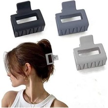 Aesco Kadın Gri Tonlar 3'lü Toka Seti, Toka Organizer, Toka, Kız Çocuk Toka, Kadife Toka