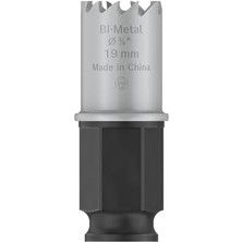 Aesco 1 x Pro Sheet Metal Power Plus Delik Testeresi (Paslanmaz Çelik Saclar, Çelik Saclar, Ø 19 Mm, Profesyonel Aksesuar Matkap/tornavida Için)