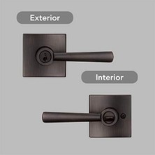 Aesco 93540-016, Spyglass Anahtarlı Giriş Kolu Kolu, Venedik Bronzu