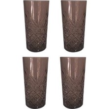 Paşabahçe Timeless Gri  4'lü 450CC  Uzun Büyük Boy 52800 G Meşrubat Bardağı