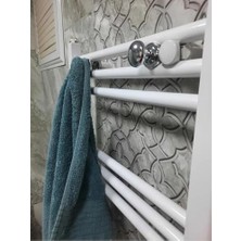 Aesco Havlupan Radyatör Askısı, Banyo Askısı, Bornoz Askısı, Kolay Kurulum, Havlu Kıyafet Askısı, Banyo Kurutmalık (Krom)