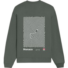 The Lucid Lab Circuit De Monaco Artwork  Oversize Sweatshirt - Antrasit