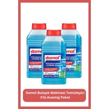 Domol Bulaşık Makinesi Temizleyici 3'lü Avantaj Paket