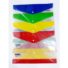 Kalın Plastik Çıtçıtlı Dosya Zarf Dosya 4 Adet Renkli ve Pratik Kullanım İçin Tasarlandı