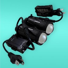 Yenilzd Yeni Nesil  LED H4 Mercek Far 60W 23000 Lümen 5000K Gün Işığı – Güçlü ve Odaklı Işık Pirimejs