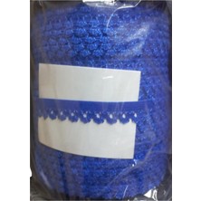 Akıllı Durak Çamaşır Lastiği Dantelli 1 cm 1 Metre Saks