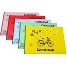 CONTRATTAK 35X50 Plastik Kapaklı 25 Yaprak Resim Defteri Renkli Seçeneklerle Kullanıma Uygun