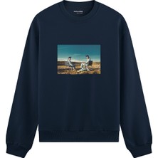 The Lucid Lab Breaking Bad  Oversize Sweatshirt - Lacivert