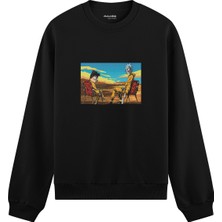 The Lucid Lab Breaking Bad / Rick And Morty  Oversize Sweatshirt - Siyah