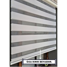 Esdeh Zebra Stor Güneşlik Perde - Tek Perde 2 Fonksiyon (Tül+Güneşlik) - Alüminyum Aksam