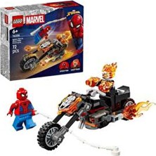 LEGO Marvel Örümcek Adam Ghost Rider Motosikletine Karşı 76335