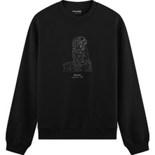 The Lucid Lab Der Kuss  Oversize Sweatshirt - Siyah