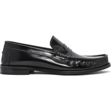 Derimod Erkek Siyah Deri Klasik Loafer 26SFD601722