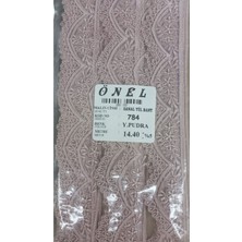 Akıllı Durak Dantel Polyester Sanal Tül Bant Y.pudra 14,40 Metre En 3 cm ON-784-PU