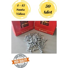 Selectron 4X45 Sunta Vidası Sivri Uçlu Ahşap Tahta Ağaç Mobilya Ayak Kulp Vidası 50 Adet