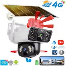 Opticam OC-58G 4g Güneş Enerjili Sim Kartlı 4g 3+3 Mp Solar Güvenlik KAMERASI,360 Derece Açı ,güçlü Batarya